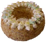 Frankfurter Kranz mit Cremfüllung und Cremdekoration