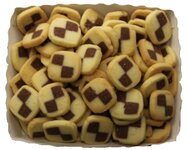 Teegebäck schwarz-weiß