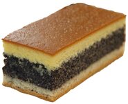 Mohnkuchen mit Eiereschecke